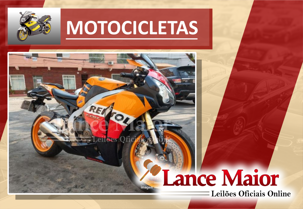 <center><big><b>LEILÃO de MOTOCICLETAS</b></center> <center></big>Recuperados de Financiamento<br>Bradesco</center>